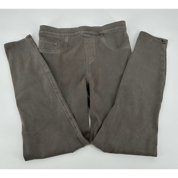 SPANX Jean-ish Ankle pull on Leggings size M Earthy Taupe - Picture 4 of 9